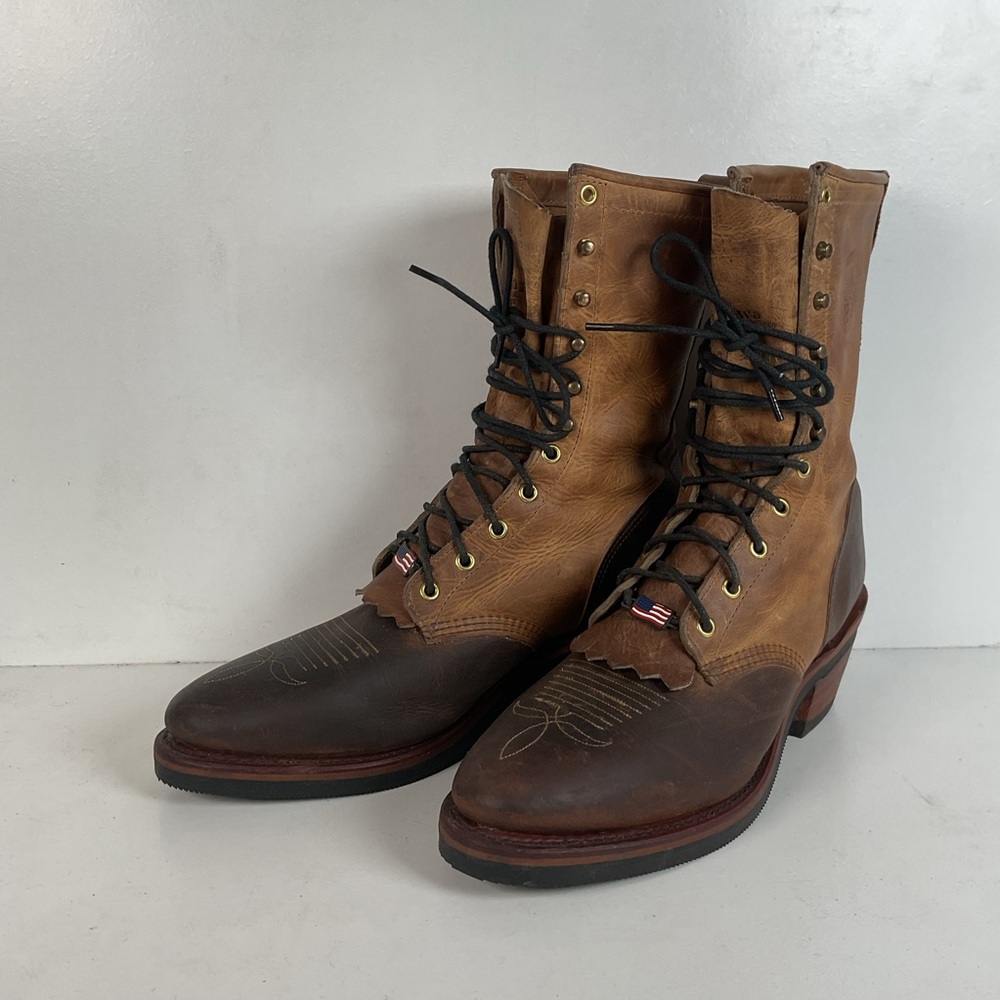 Chippewa Crazy Horse Packer Boots 11 B (Narrow) USA Made